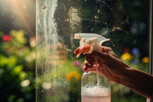 Używanie płynnego mydła do okien? Specjaliści od organizacji domu przysięgają na ten trik